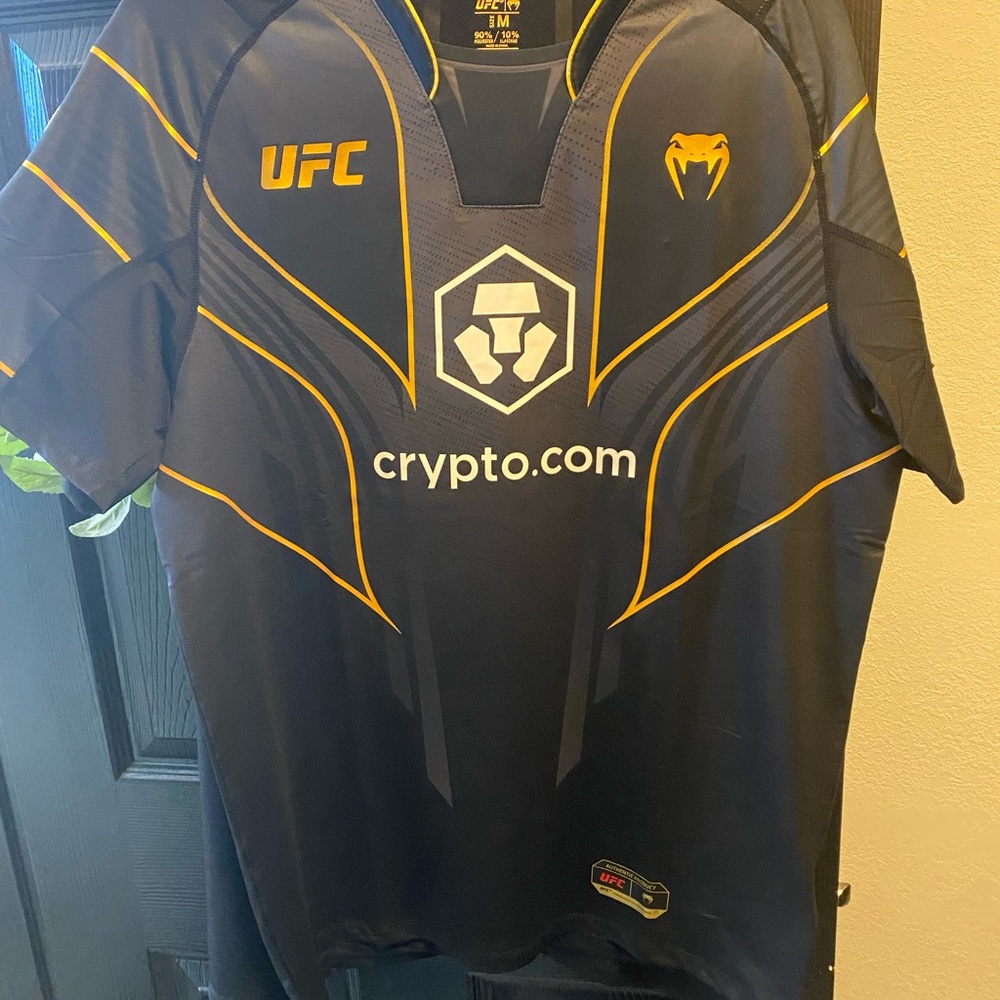 UFC Black and Gold Athletic Shirt Walkout Jersey